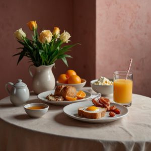 let's enjoy breakfast