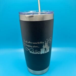 add a treat vacation celebration engraved tumbler