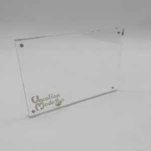 add a treat engraved acrylic magnetic frame