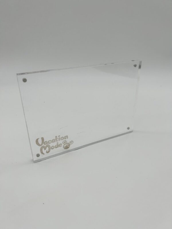add a treat engraved acrylic magnetic frame