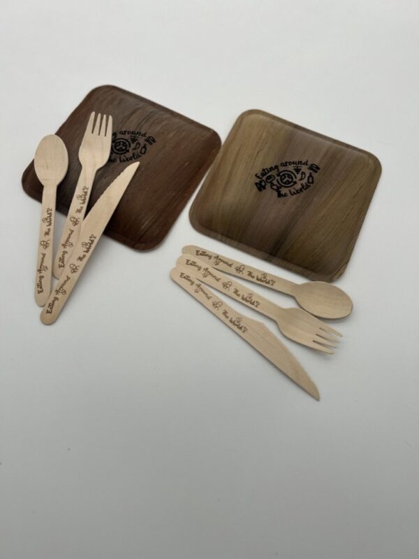 personalized festival plate and utensils
