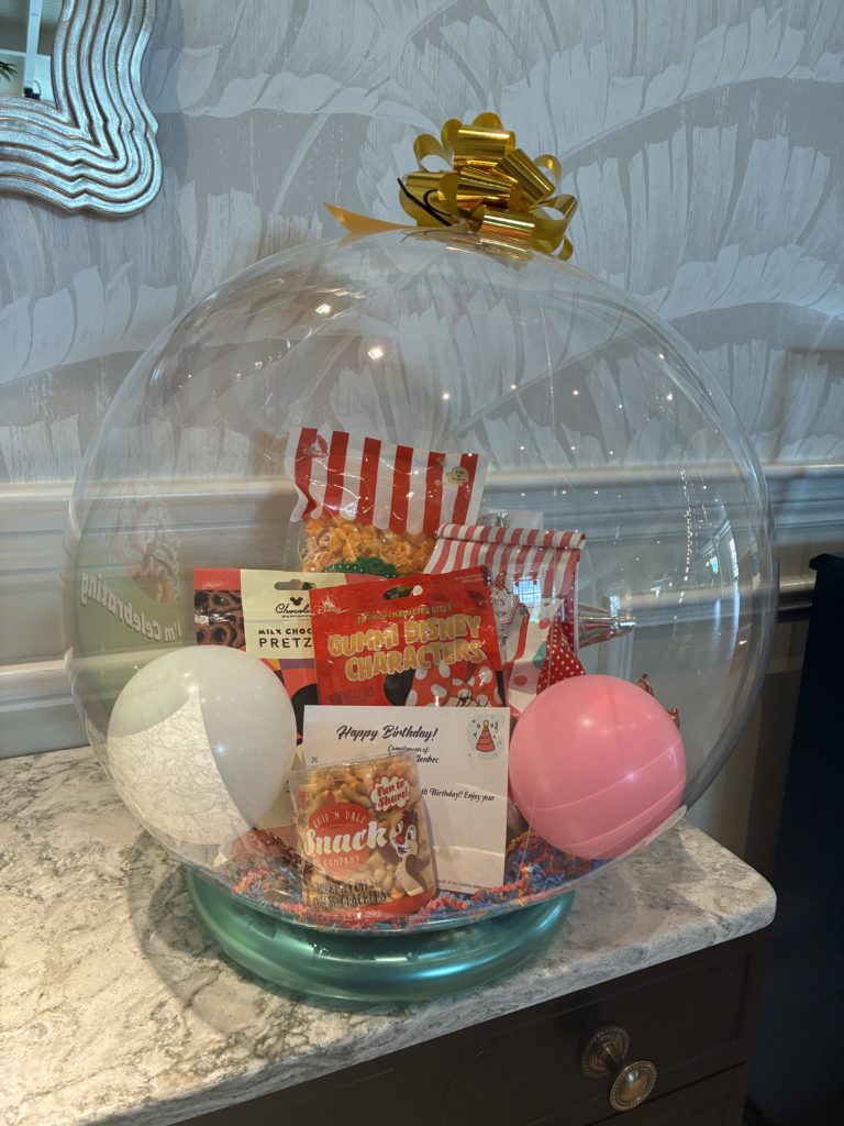 stuffed balloon selection of disney treats