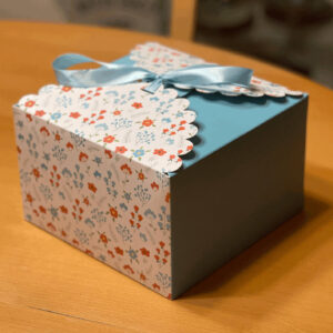 flowered gift box