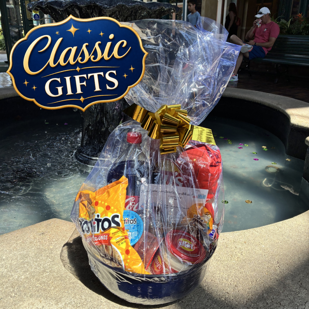resort room snack attack basket