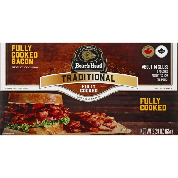 Boar's Head Fully Cooked Naturally Smoked Bacon