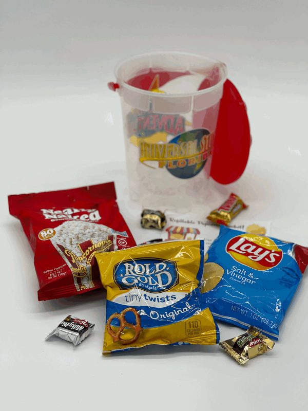 Universal Parks Popcorn Bucket with Standard Treats