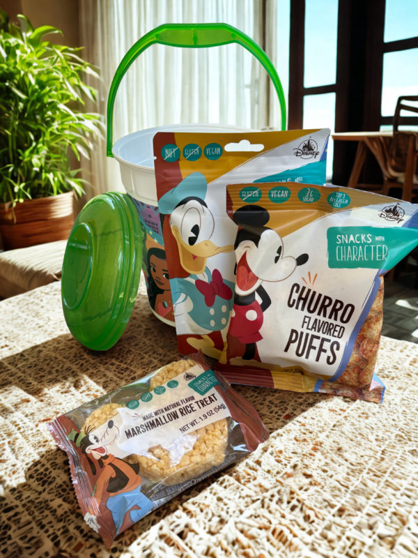 disney parks popcorn bucket with disney parks snacks (copy)