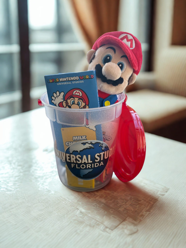 universal parks popcorn bucket with universal treats