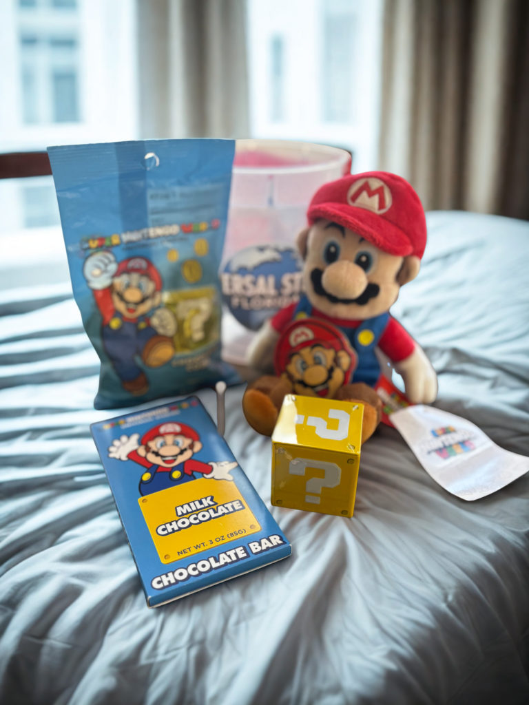 universal parks popcorn bucket with universal treats