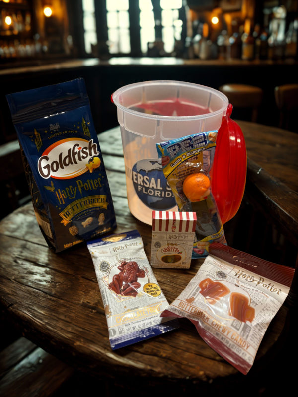 universal parks popcorn bucket with universal treats (copy)